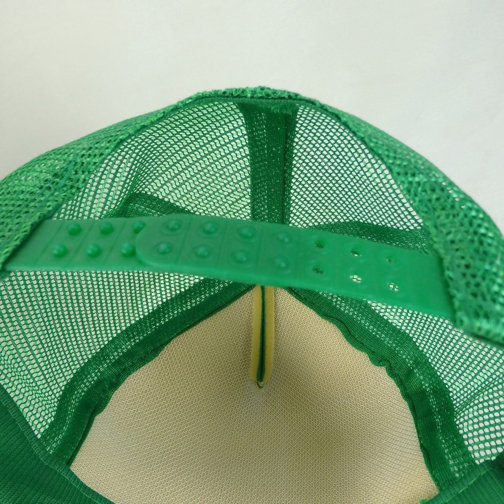 Vintage San Sun Mesh Trucker Hat Green Washington Town Mutual Snapback Mesh Cap - Picture 9 of 10